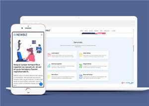 网络数字营销公司网页模板下载 - 项目资源网