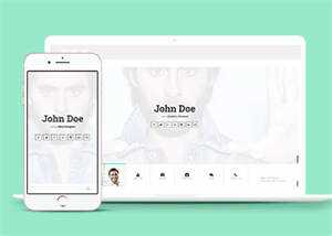 js切换个人简历主页类网站模板 - 项目资源网