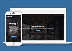 商业团队项目展示响应式网页模板 - 项目资源网