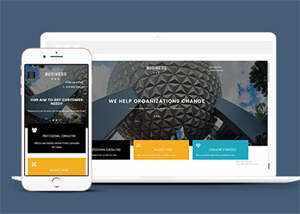 侧边隐藏菜单设计网站模板下载 - 项目资源网