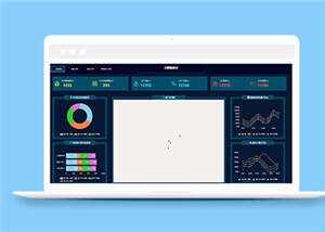 炫酷医院门诊大数据展示源码模板下载 - 项目资源网