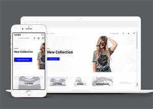 简洁高端时尚时装网店商城模板 - 项目资源网