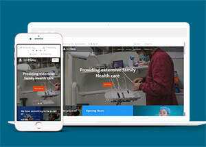 宽屏牙科诊所医疗网站模板下载 - 项目资源网