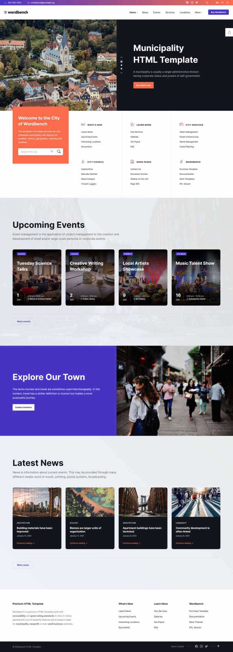 响应式本地生活社区类网页html模板 - 项目资源网